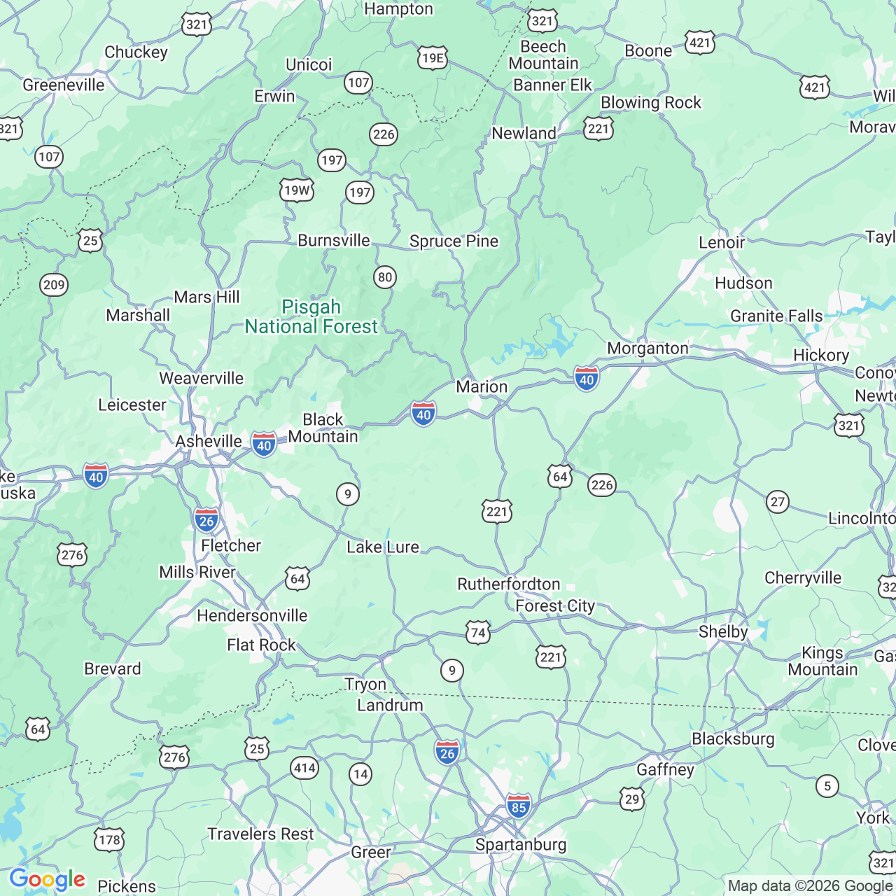 Google map image of our locations
